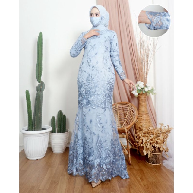 GAMIS KEBAYA PESTA MODERN 》GAMIS DUYUNG ANDARA ORIGINAL BY JANNAH