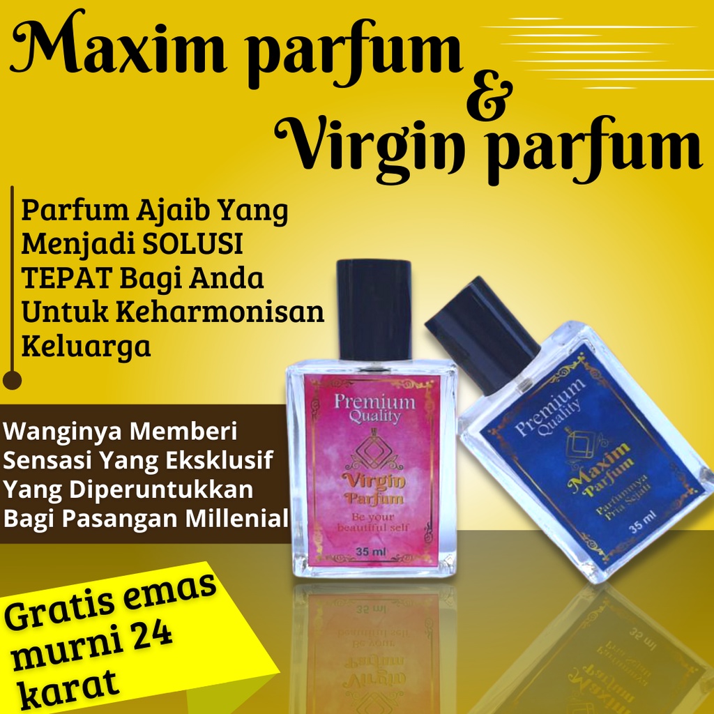 [COD] PARFUM COUPLE PREMIUM VIRGIN PARFUM & MAXIM PARFUM - PARFUM PASANGAN MILENIAL