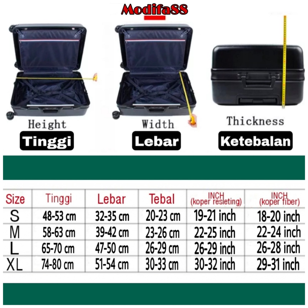 Sarung PENUTUP Koper Traveling Elastis/Cover LUGGAGE Elastic