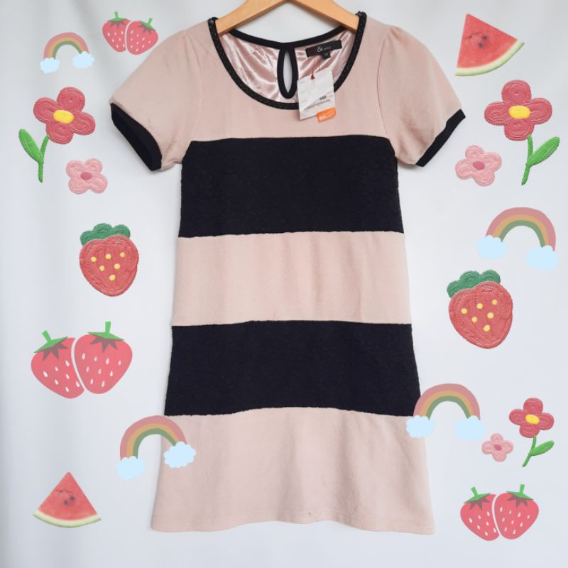 DRESS / TUNIK VINTAGE RAJUT MIX BRUKAT ADA TAG
