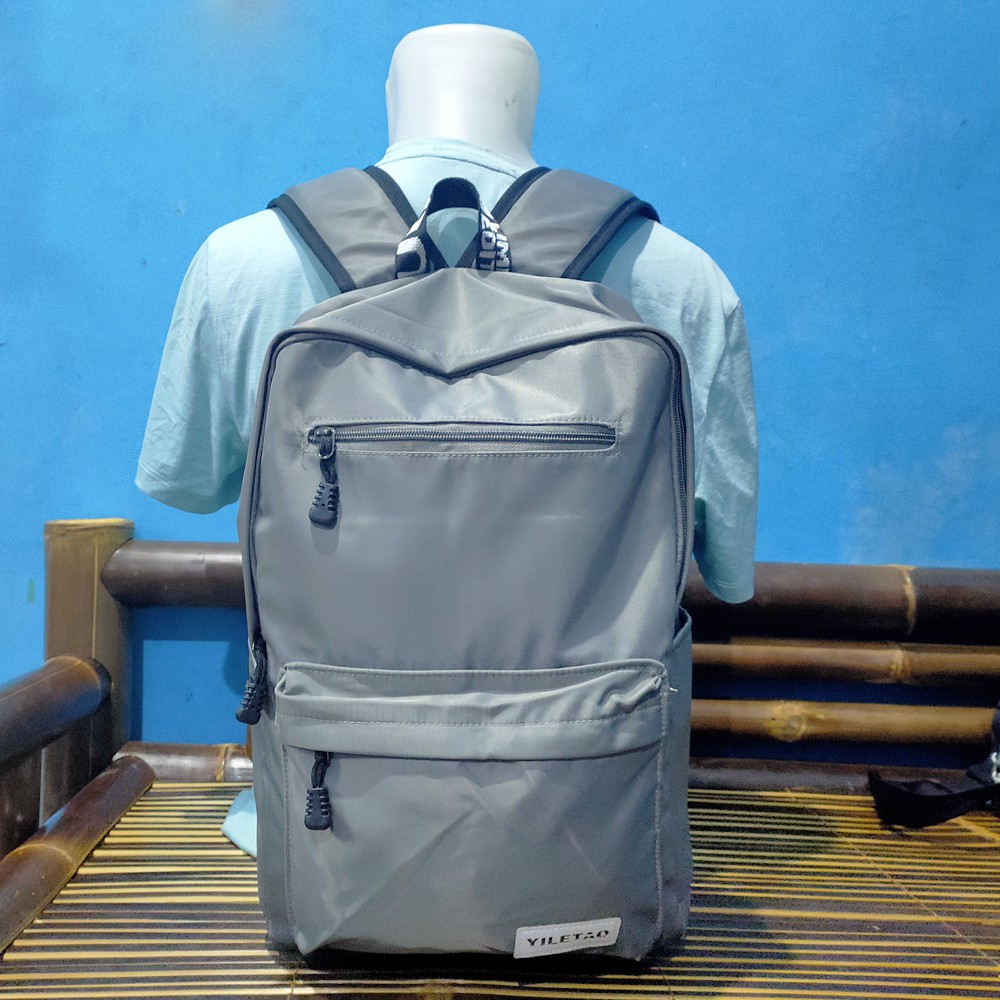 Tas Ransel Pria Wanita Original Ky-Z Yiletao Tas Dengan Laptop Usb Port