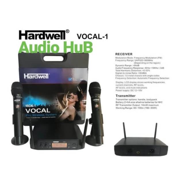 MIC WIRELESS HARDWELL VOCAL 1 MICROPHONE HARDWELL VOCAL1 PEGANG HANDLE