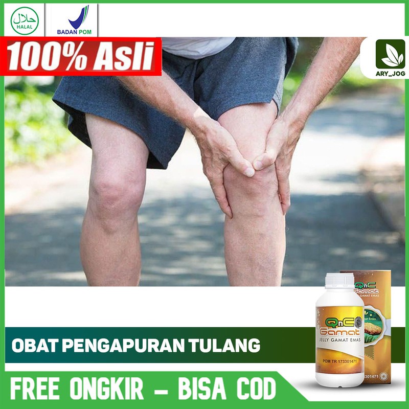 Obat Pengapuran Tulang, Tulang Keropos, Osteoarthritis, Lutut Bengkak, Lutut Kopong Qnc Jelly Gamat