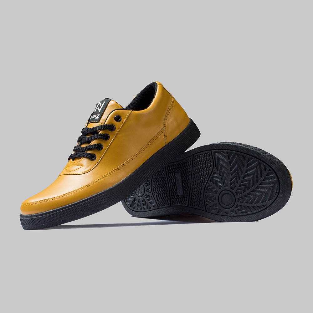 AZIEL TAN BLACK |ManNeedMe x NAZ| Sepatu Sneakers Pria Casual Sneaker Cowok ORIGINAL