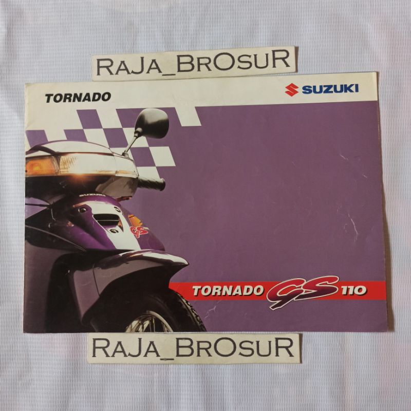 Poster brosur katalog leaflet jadul lawas Suzuki Tornado GS110 Tornado GS 110 1995