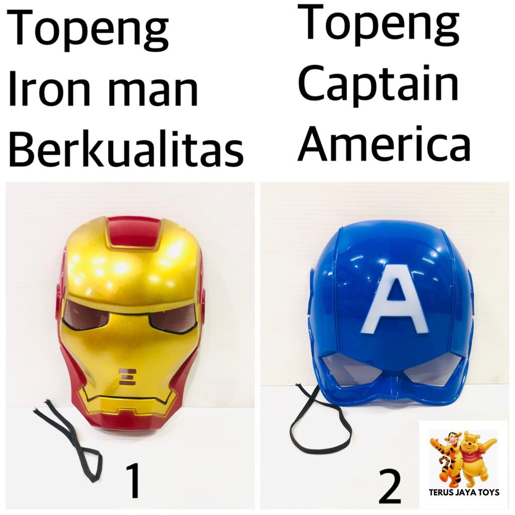  MAINAN  ANAK TOPENG SPIDERMAN BATMAN CAPTAIN AMERICA 