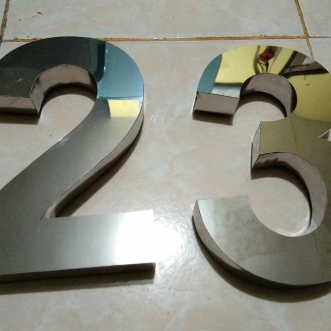 

((READY COD)) Nomor (0-9) nama angka rumah atau apartement stainless steel Uk. 15CM PROMOKode 2635