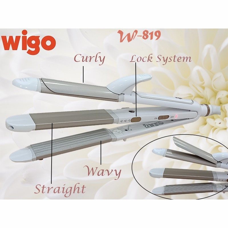 catok  VIRAL rambut WIGO  3 in 1 wigo w-819 -catok- keriting- ikal