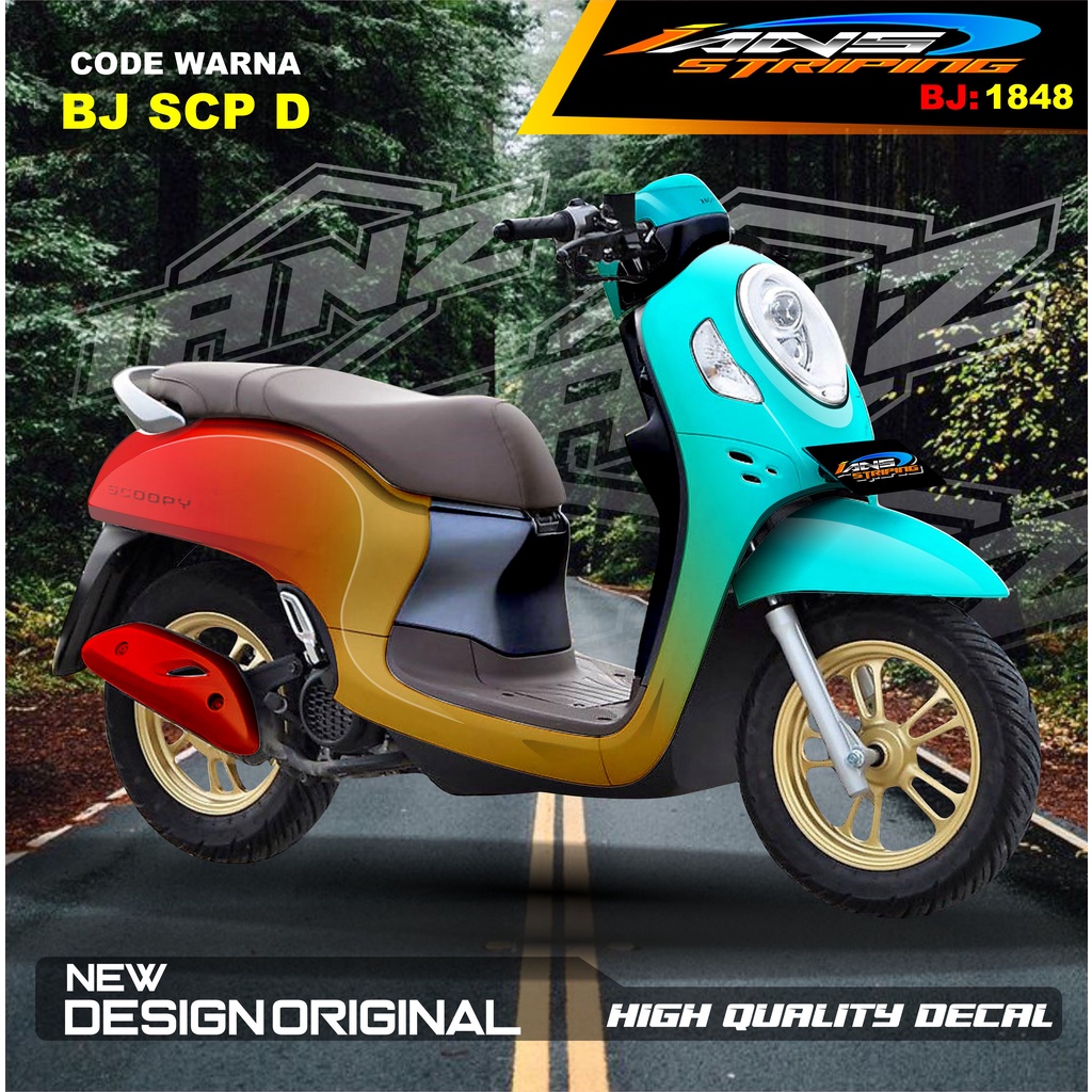 STIKER FULL BODY ALL NEW SCOOPY  / STIKER SCOOPY FULL BODY / STIKER MOTOR SCOOPY NEW DESAIN / STIKER MOTOR TERBARU