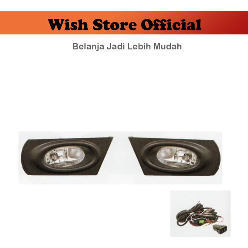FOGLAMP JAZZ RS 2011 2012 2013 SET + COVER Fog Lamp jazz Lampu Kabut bumper bemper