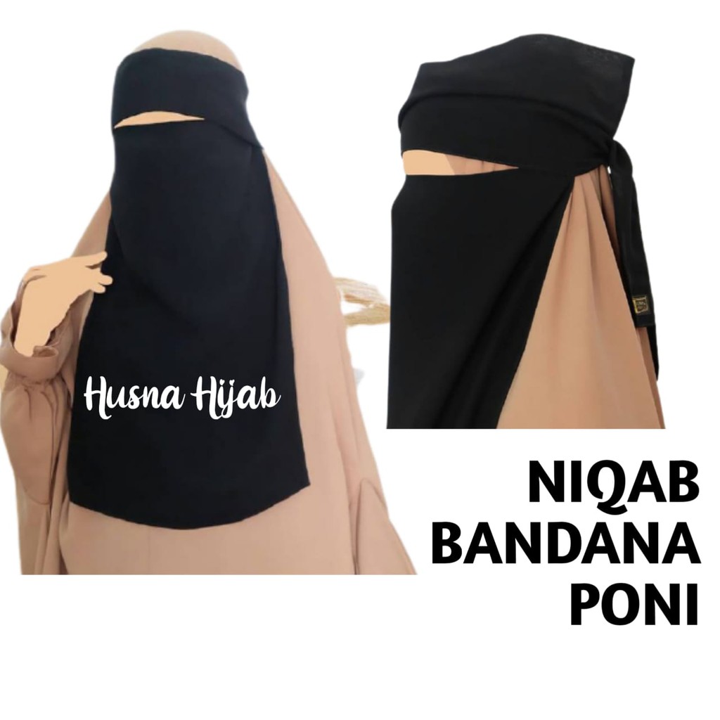 [ORI BY HUSNA HIJAB] Cadar Bandana Poni / Bandana Poni Wolfis / Cadar Poni