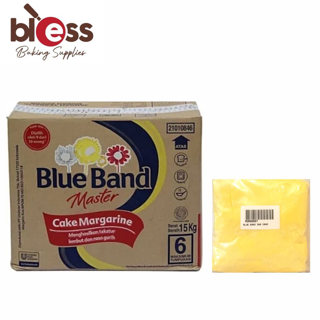 

MARGARINE BLUE BAND 500 GR MASTER CAKE / BLUEBAND KILOAN