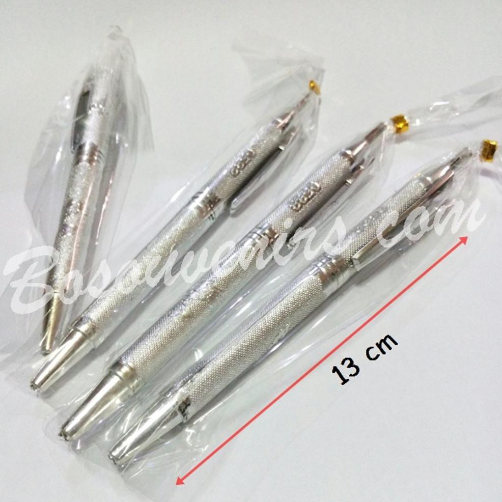 

promo Pen Silver / Pulpen warna Perak / Souvenir Pulpen (minimal Beli 100pcs)