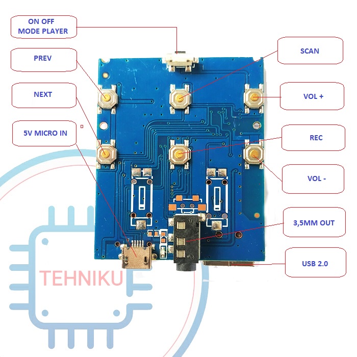 MODUL mp3 speaker bluetooth diy miniatur audio KIT diy Mp3