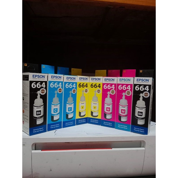 tinta Epson 664 kemasan lama for printer series L
