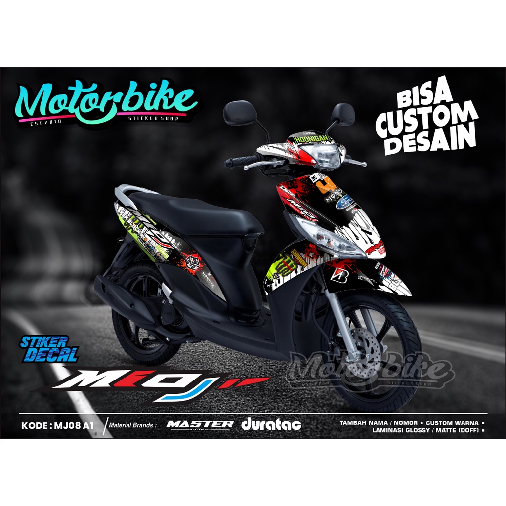 Aksesoris Motor - Sticker Decal Yamaha Mio J Fullbody - Decal Sticker Yamaha Mio J Fullbody - Sticke