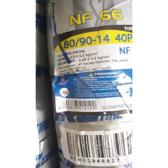 ban luar irc 80/90-14 nf66 tubeless