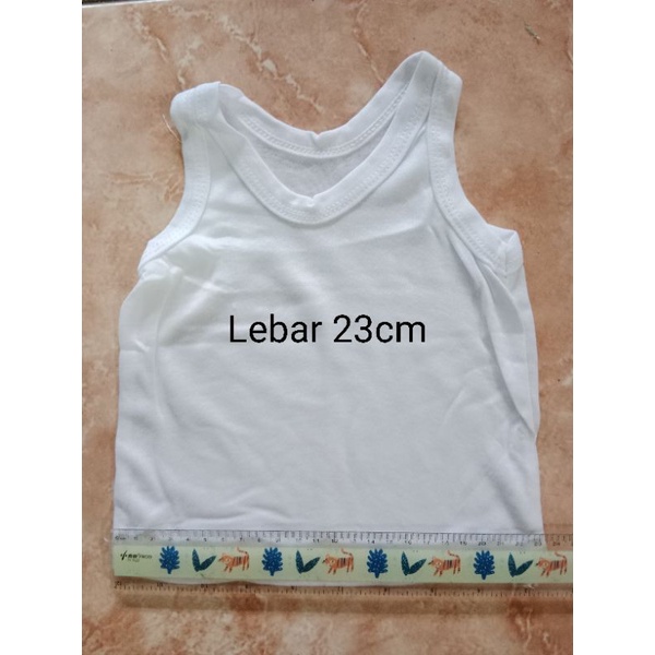 6 pcs Singlet newbon katun PINIKIOS / singlet bayi