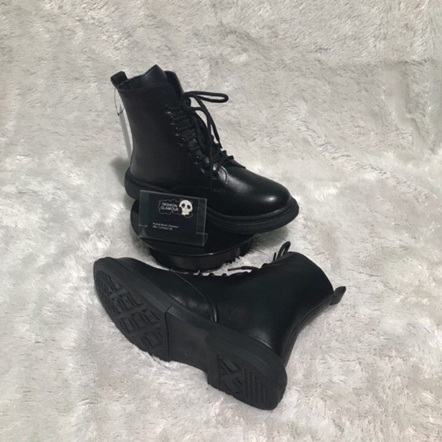 BT65 SEPATU BOOTS MARTIN IMPORT WANITA KOREA BTS BRITISH FLAT