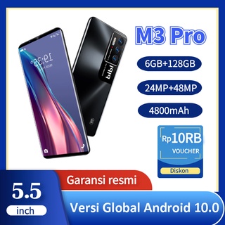 【Merek Baru HP】 Penjualan Panas Baru 5G Handphone Android M3 Pro Ponsel Pintar Layar HD Dual SIM RAM 6GB + 64GB/128GB Ponsel Android Lainnya