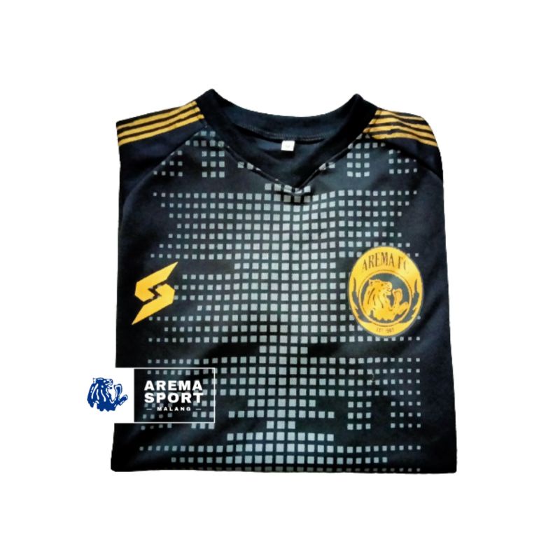 Jersey 'Home AREMA FC 2020 LIGA 1' (Latihan | HITAM) ver. SABLON