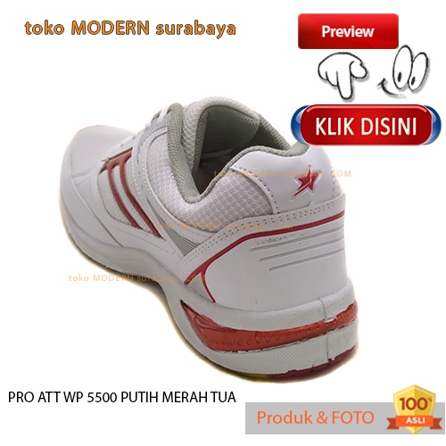 Sepatu pria olahraga sneakers kets tali PRO ATT WP 5500