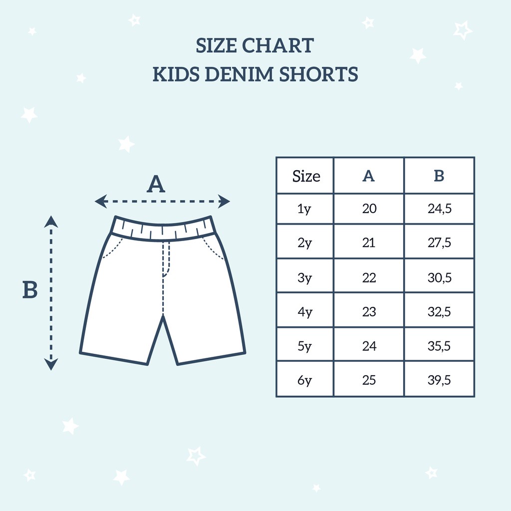 Little Palmerhaus Kids Denim Shorts Celana Jeans Pendek Anak 1-6 Tahun
