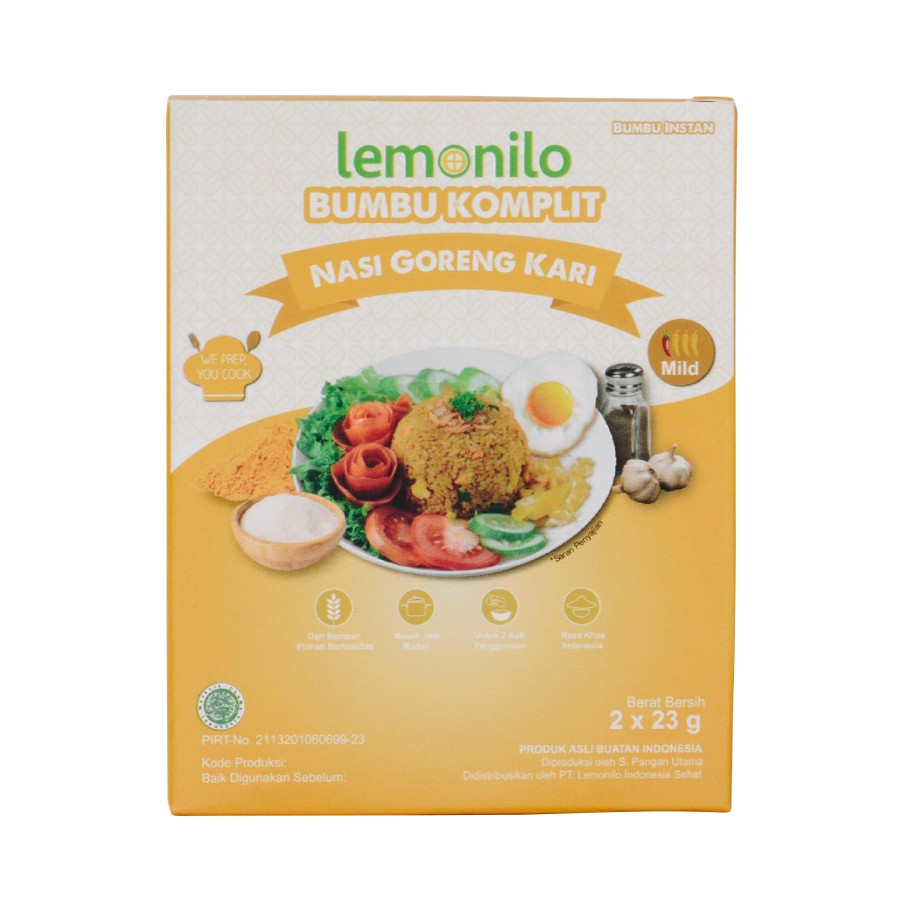 Lemonilo Bumbu Komplit Alami Nasi Goreng Kari 46 gr