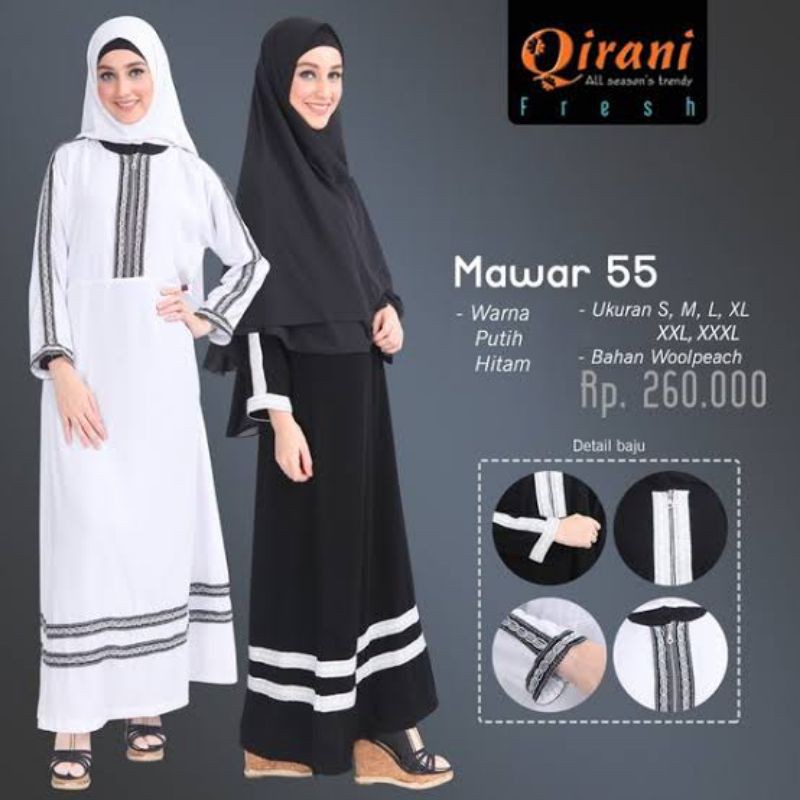 Gamis Mawar 55 || Qirani