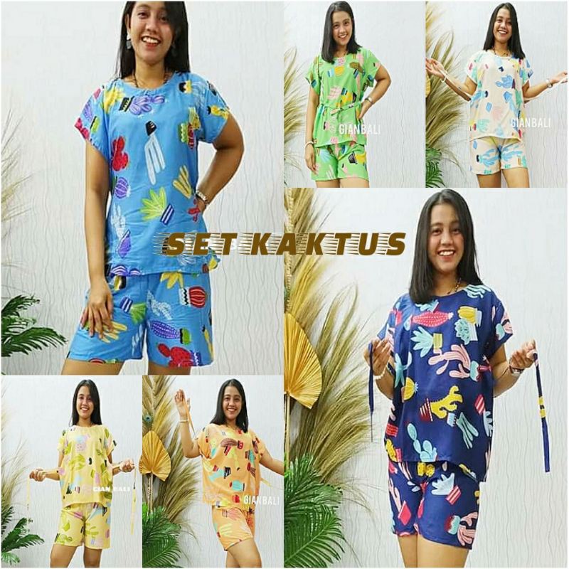 SETELAN PENDEK.BABY DOLL PENDEK KATUN RAYON