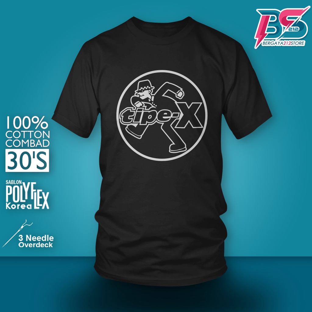 Baju Kaos Distro Tipe X Cotton Combed / Kaos Unisex T SHIRT Logo Grub Band Musik SKA Indonesia