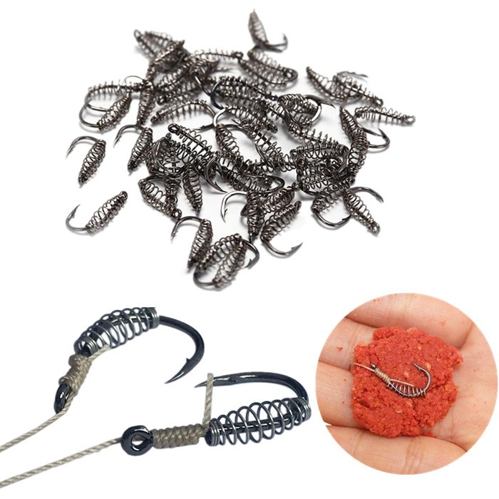 20pcs / Pak Kail Pancing Ikan Mas Bahan Stainless Steel