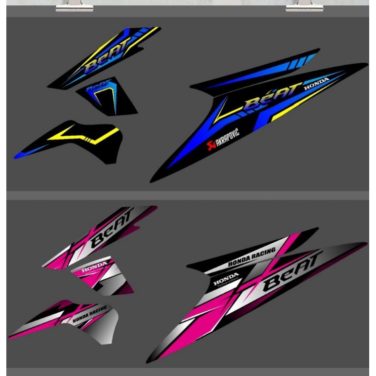 Striping Beat Karbu 2008 2009 2010 2011 2012 Variasi Sticker Stiker Skotlet Motor