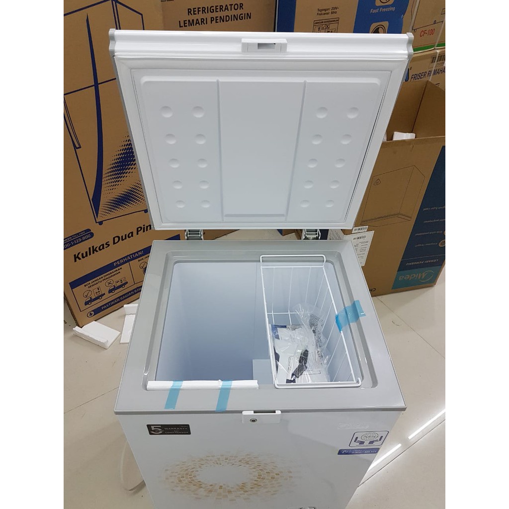 Chest Freezer MIDEA HS 129 C 100 Liter Cooler BOX