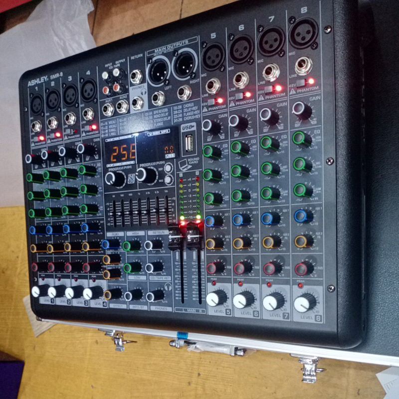 AUDIO Mixer Ashley SMR8 SMR  SMR-8 ( 8 Channel ) free koper original