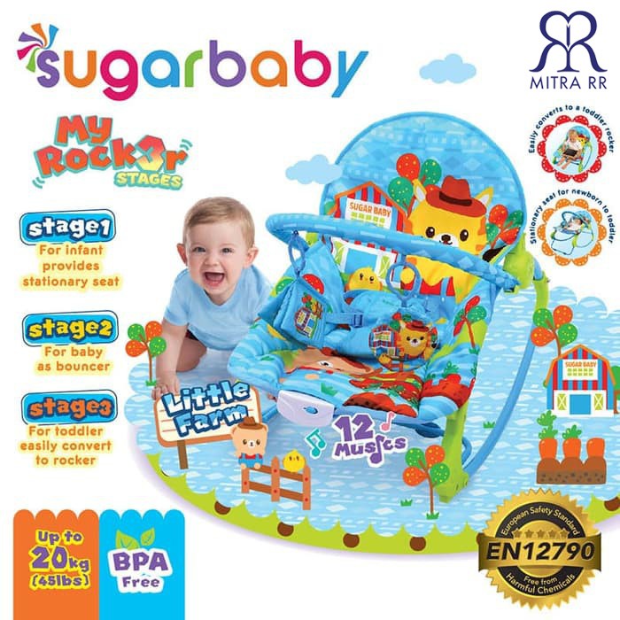 Sugarbaby Bouncer My Rocker 3 Stages/ Sugar Baby Bouncer Kursi Goyang Bayi