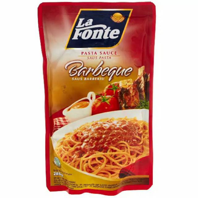 La Fonte Pasta Sauce Barbeque 280 gr - La Fonte Pasta Saus Barbeque Murah - Saus La Fonte Murah