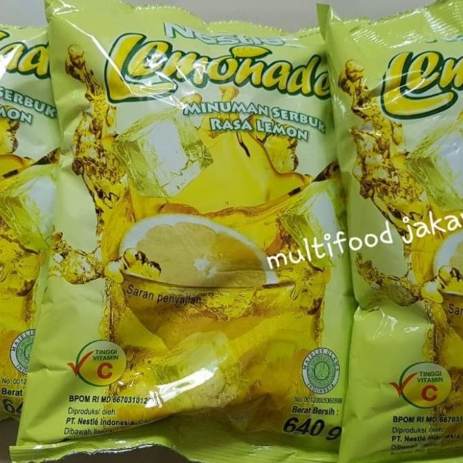 

BUBUK LEMONADE NESTLE/MINUMAN RASA LEMON 640GR