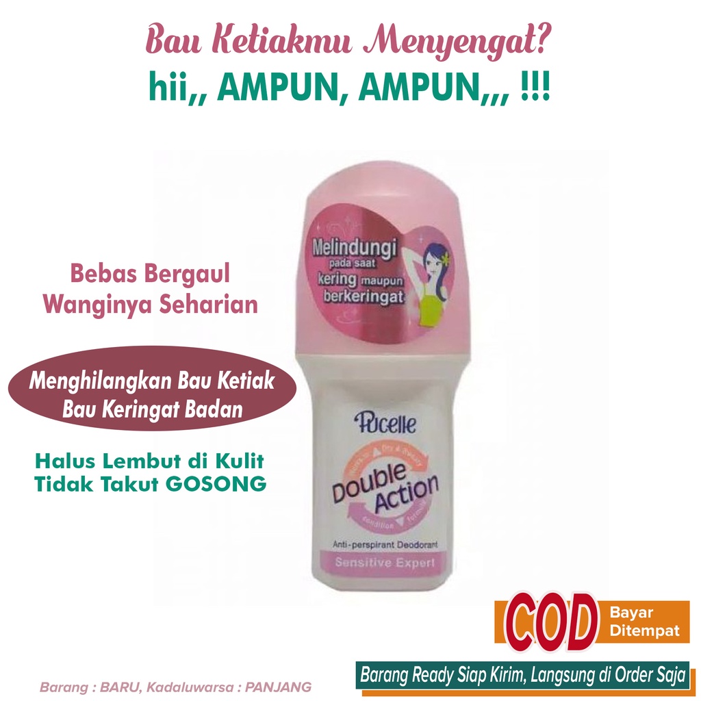 Penghilang Bau Ketiak Bau badan Bau Keringat Wanginya Tahan Lama Bebas Noda Bebas Kaku di baju ~ Puc