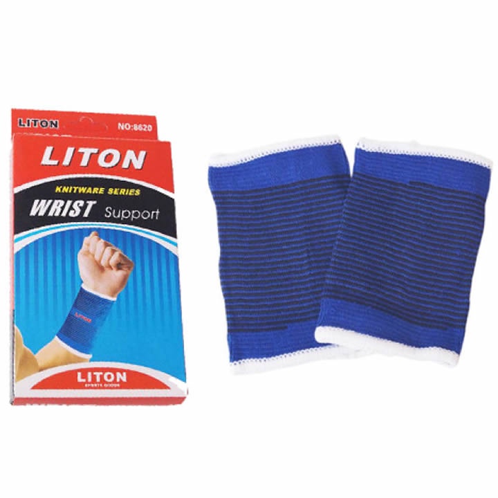 8620 Deker Pergelangan Tangan Wrist Support Dekker Palm Pelindung Otot Olahraga Bahan Elastis - 2 Pcs