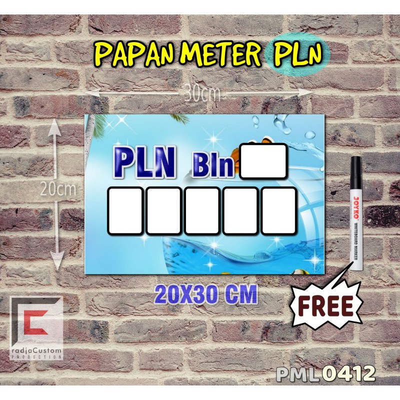 

RadjaCustom Papan Meter Listrik PLN PAM motif Unik - Tropical 12