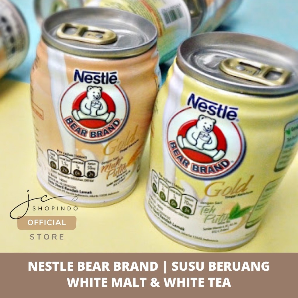 

NESTLE BEAR BRAND | Susu Beruang Gold | White Malt | White Tea | 24 Pcs