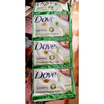 Dove Shampoo All Varian renceng 8 ml x 12 pcs