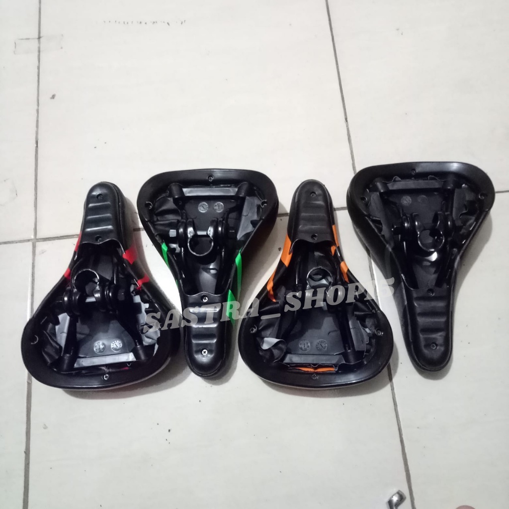 Saddle EXOTIC Sadel Sedel Jok Sepeda BMX Sepedah Lipat Lipet Anak 18 20 Inch Super Empuk Murah