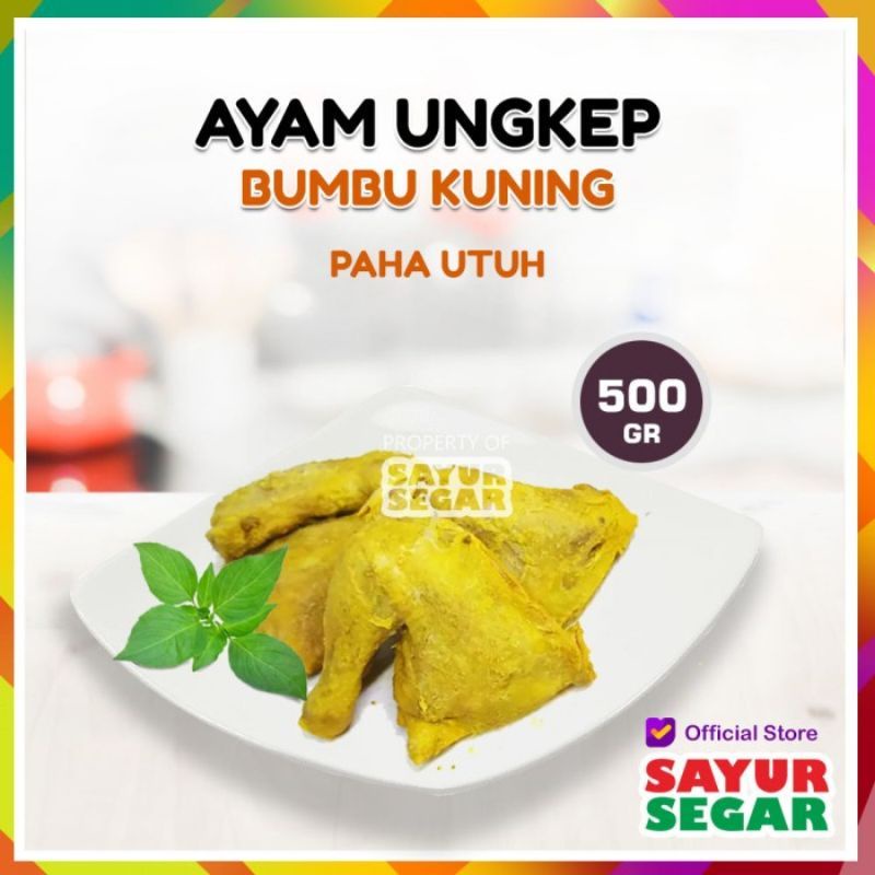 

paha ayam utuh bumbu kuning 500 gram fresh dadakan masak