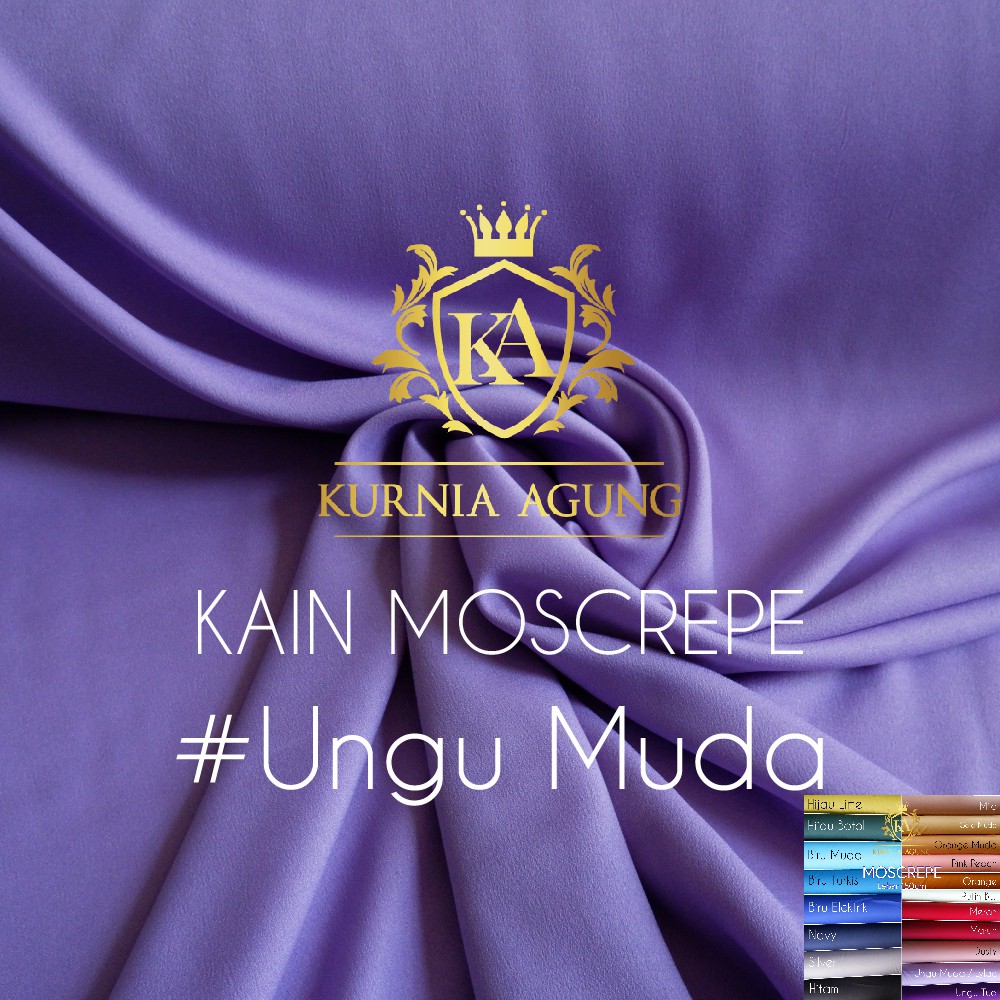 Kain Moscrepe bahan Moscrepe per 0.5 Meter dan perMeter Bahan Adem Gamis Kurnia Agung