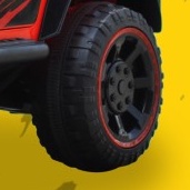 BAN PLASTIK MURAH RODA MAINAN MOBIL AKI VOLTA ROCKY 5008