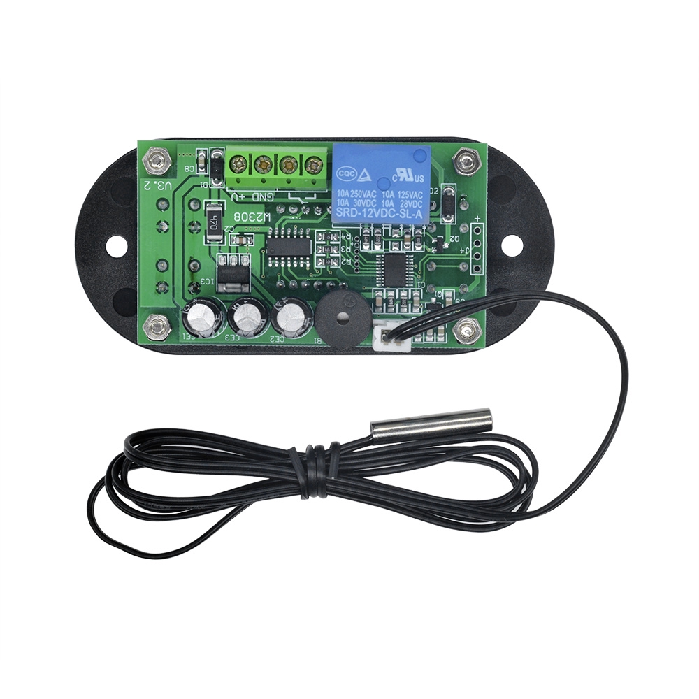 Termostat Digital W1308 12v Dengan Sensor Alarm Dan Probe Warna Biru