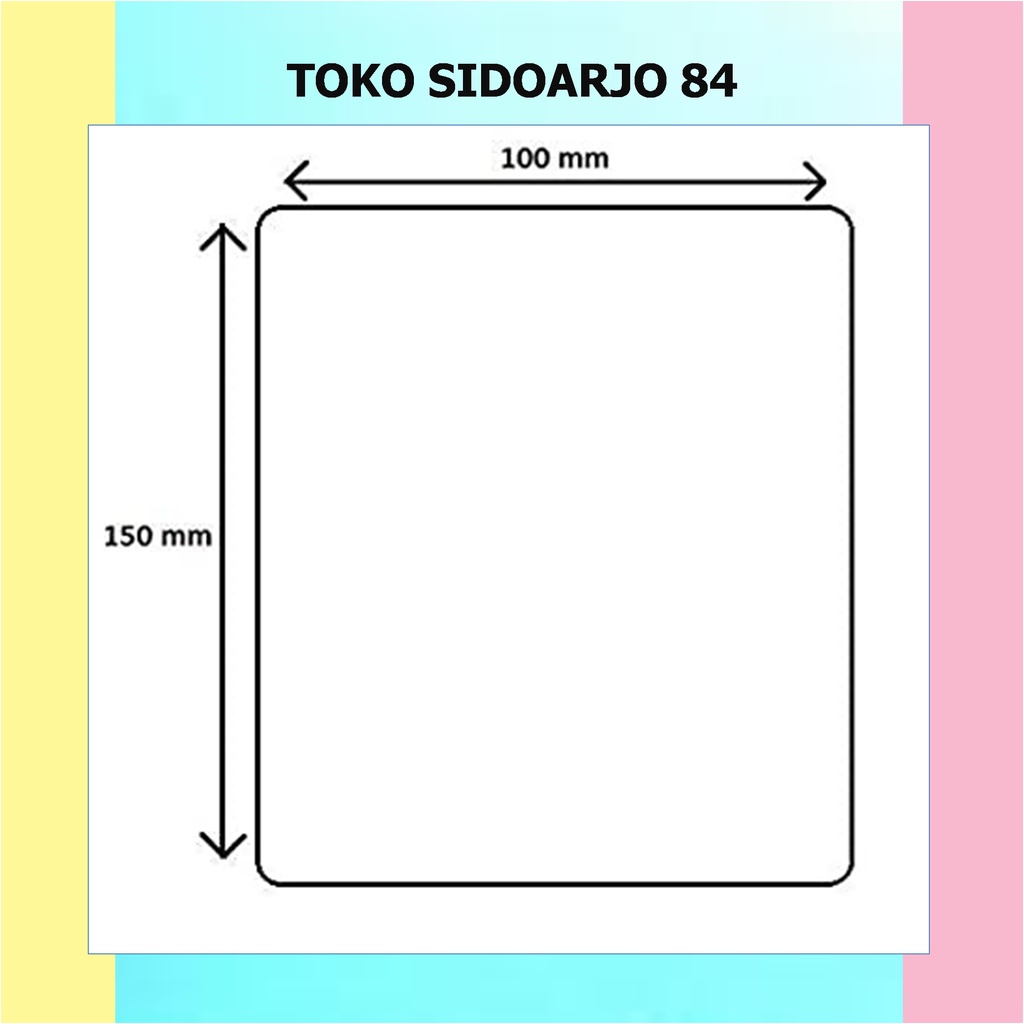 Kertas Thermal Label Barcode 100 x 150 mm ukuran A6 isi 500pcs murah