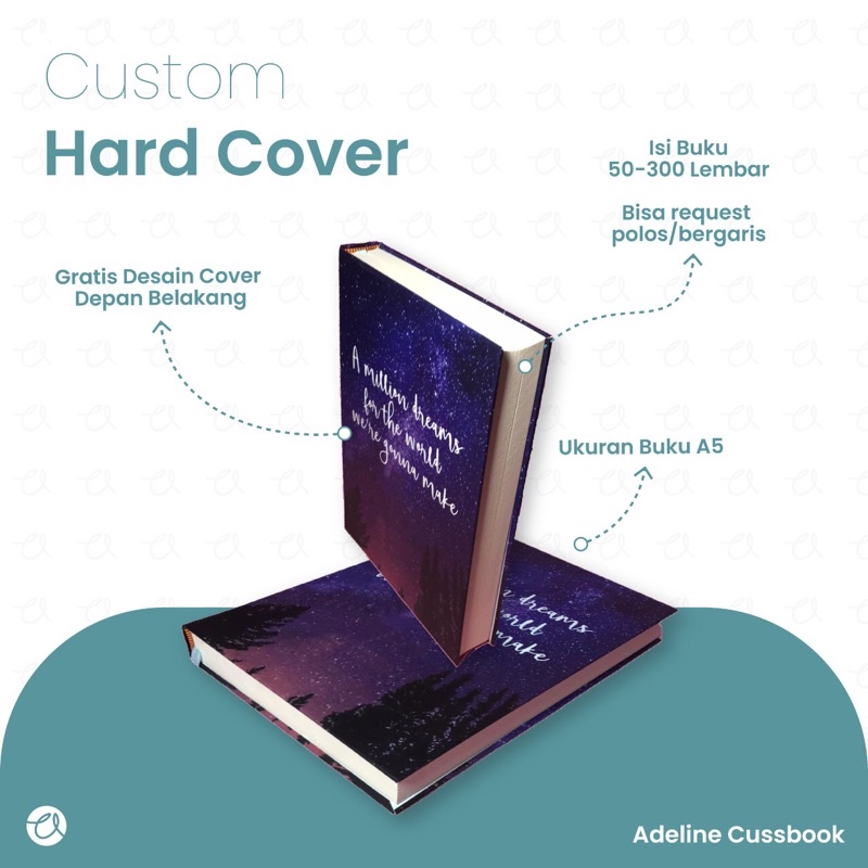 

Jilid Hard/Cusbook/Custombuku/Journal/BukuCatatan/CustomCover/BukuDiary